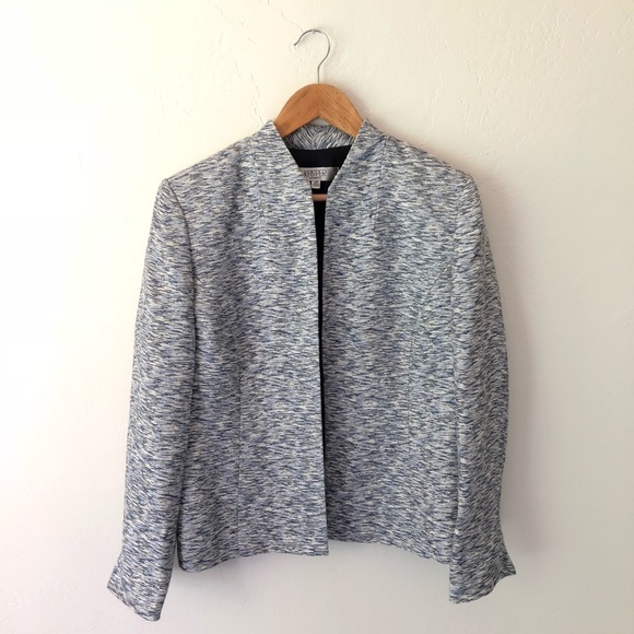 Kasper Jackets & Blazers - Kasper Tweed Blue Blazer